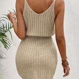 Rebecca - Knit V-Neck Dress