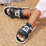 Urban Wanderer - Denim Slide Sandals