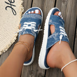 Urban Wanderer - Denim Slide Sandals