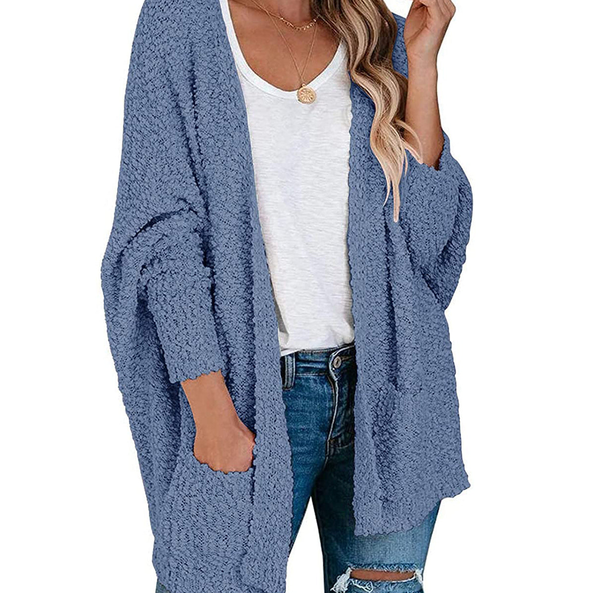 Amelia - Popcorn Knit Cardigan