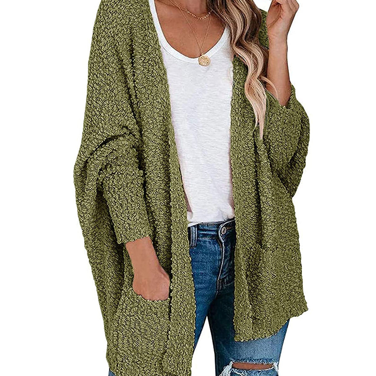 Amelia - Popcorn Knit Cardigan