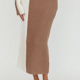 Rita - Mocha Cream Knit Set