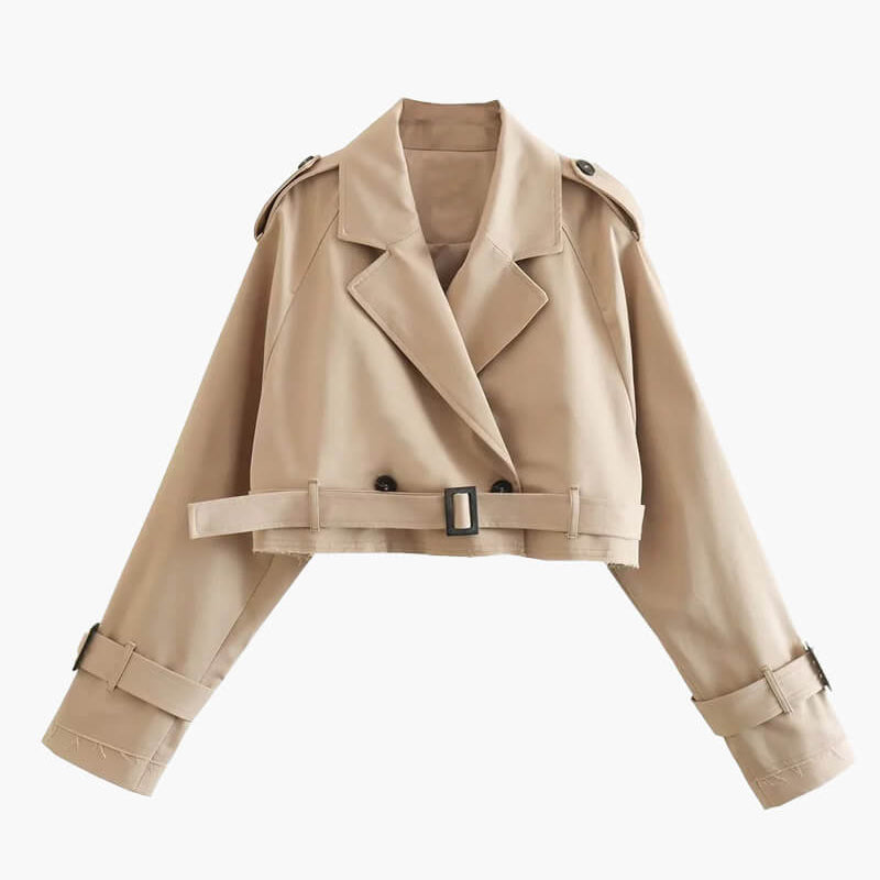 Blair Cropped Trenchcoat