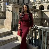 Calista Knitted Maxi Dress
