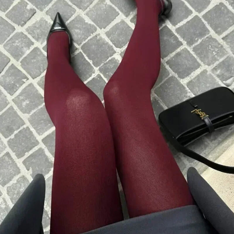 Burgundy Tights