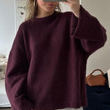 Shiela Burgundy Pullover