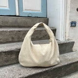 Suede Woven Bag XL