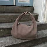 Suede Woven Bag XL