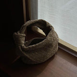 Woven Bag mini suede