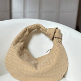 Woven bag medium suede