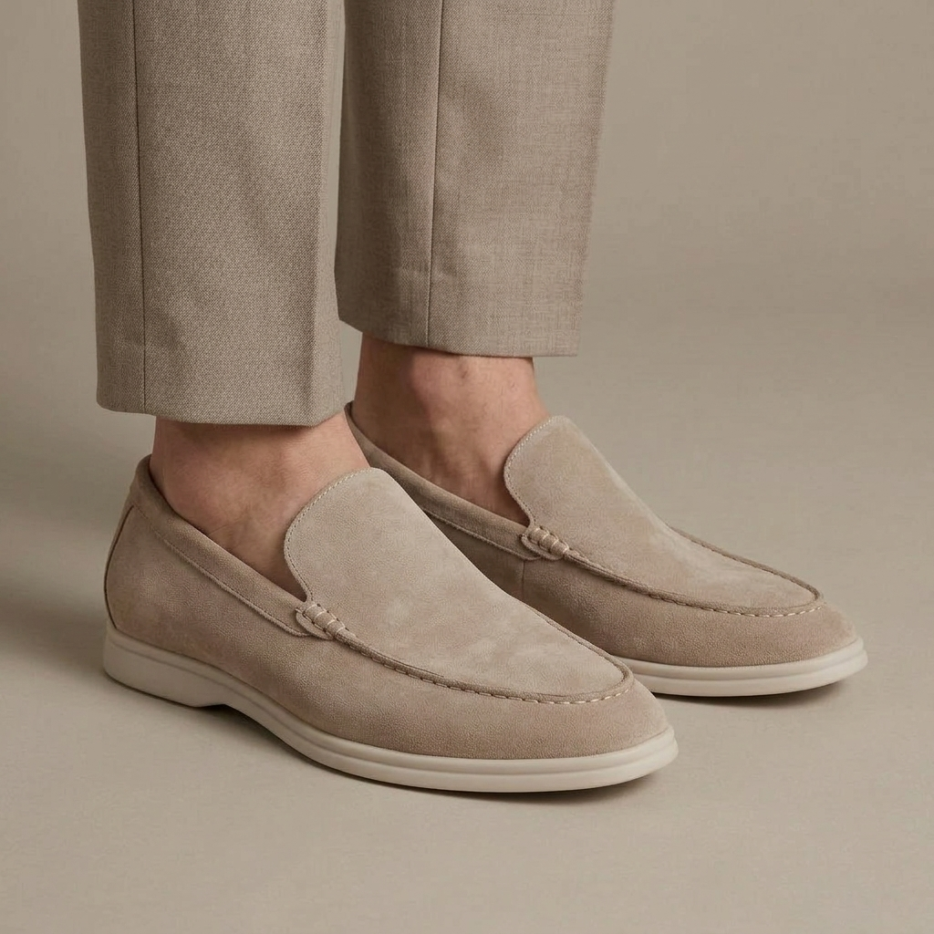 Mocassin Casual Suédine à Semelle Confort