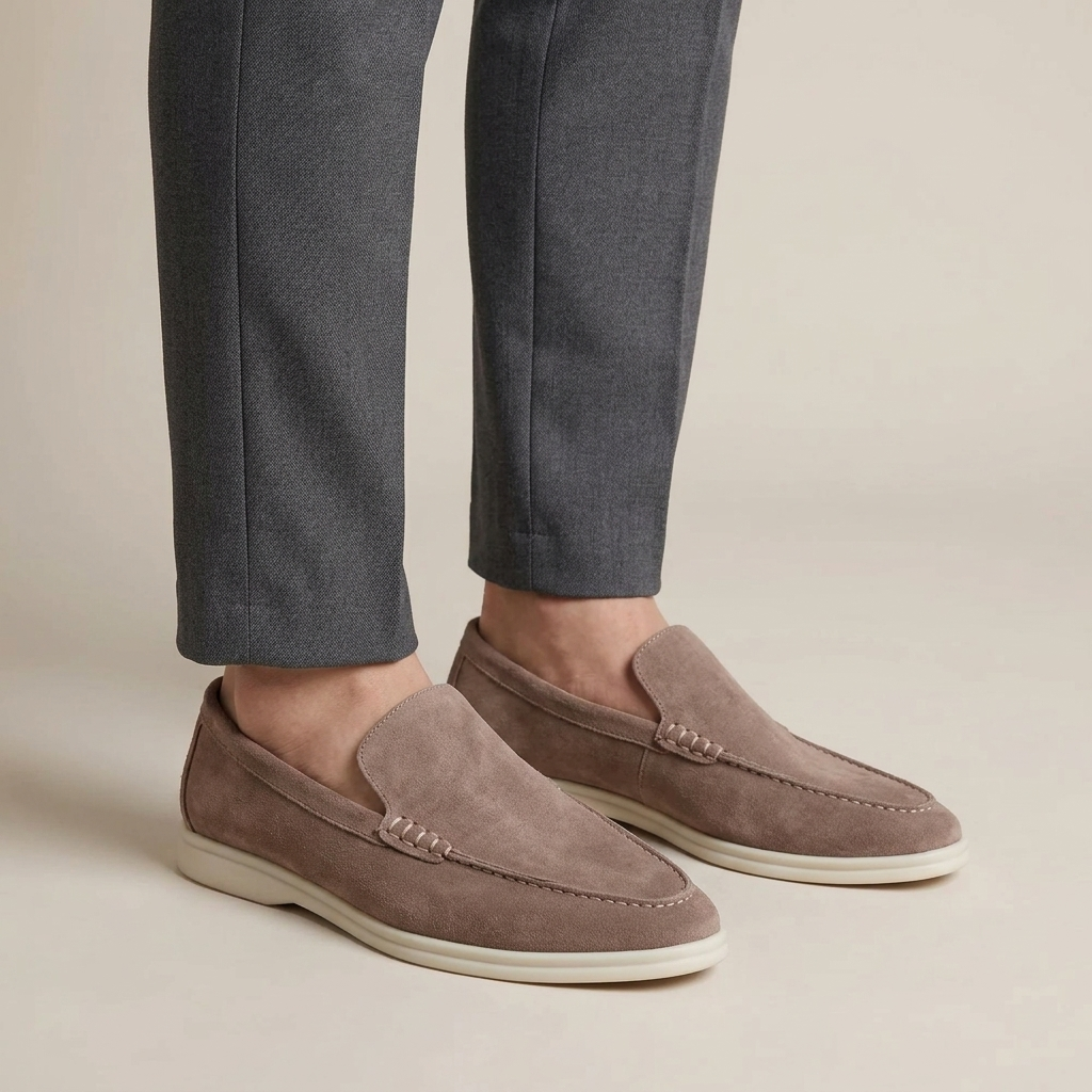 Mocassin Cuir Véritable Souple