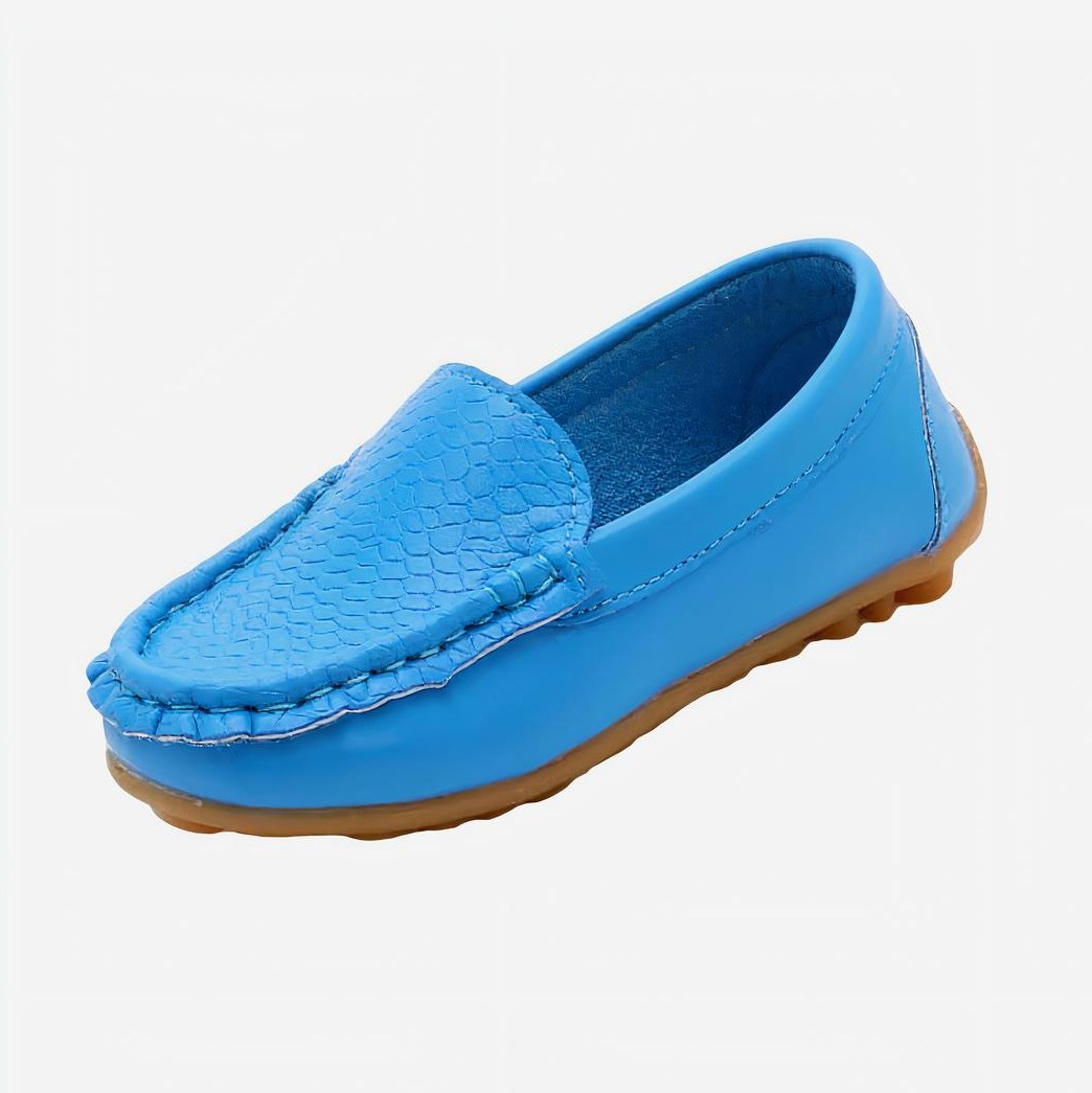 Mocassin Enfant Cuir Souple à Enfiler