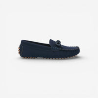 Mocassin enfant bateau bleu marine – vue de profil