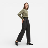 Mocassin femme à talon noir – vue de la semelle