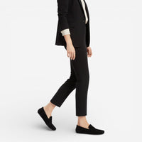 Mocassin femme daim noir – vue de la semelle