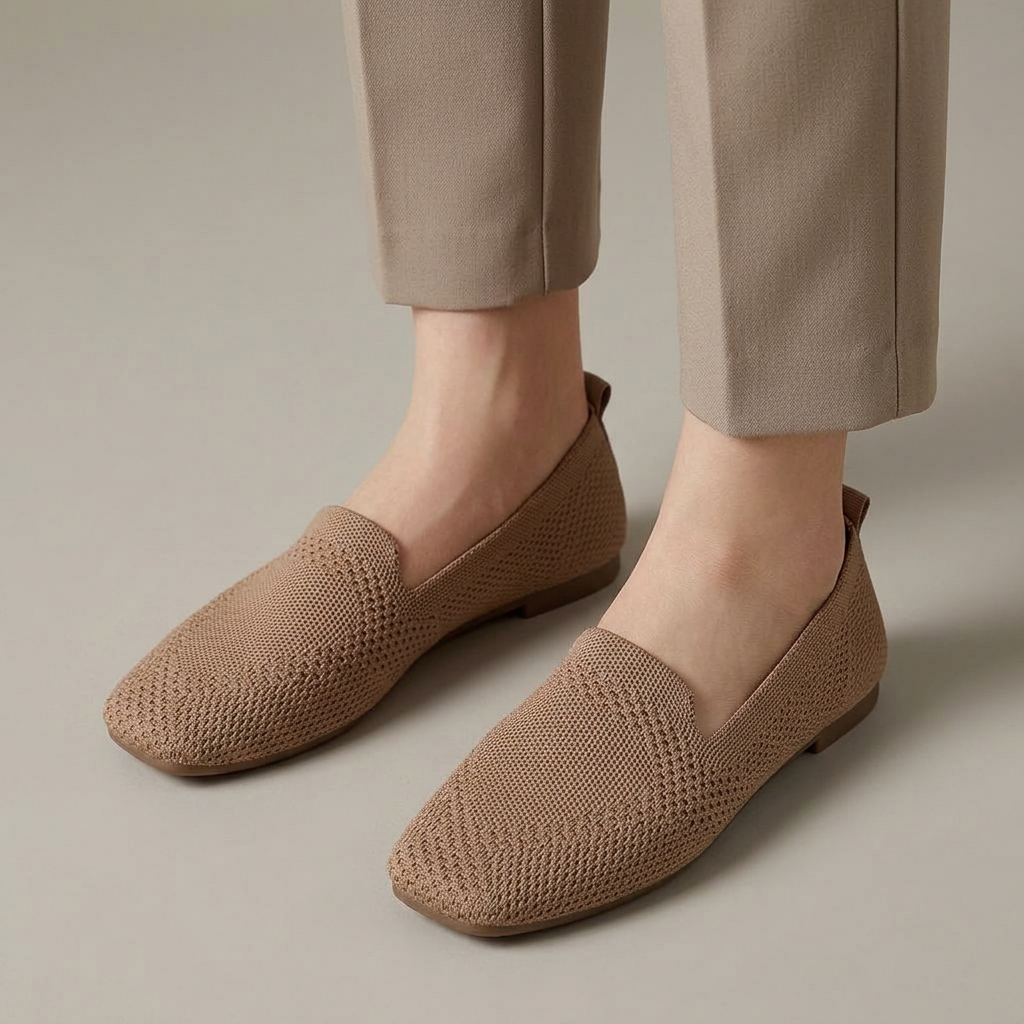 Mocassin Femme Maille Souple