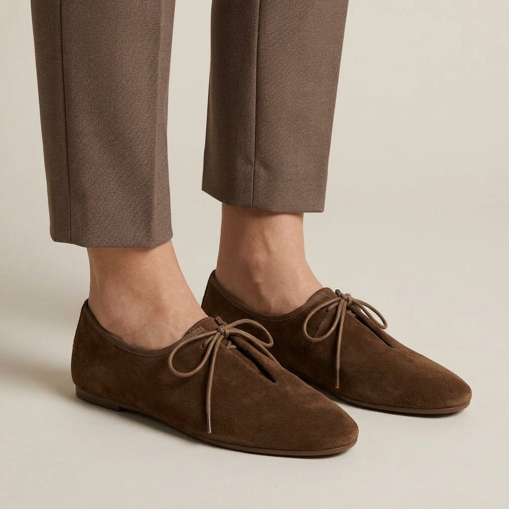 Mocassin Femme Souple à Lacets