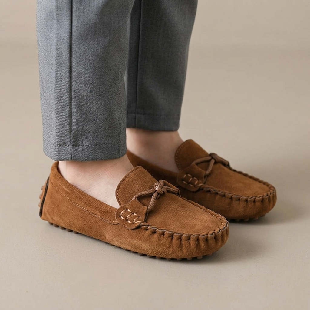 Mocassin Garçon Daim Souple Image
