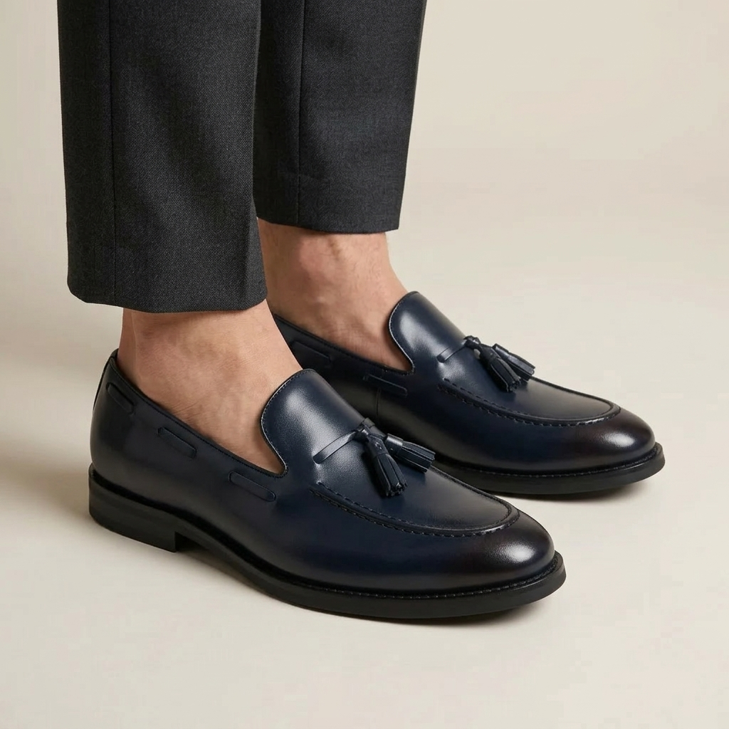 Mocassin Homme Cuir à Gland