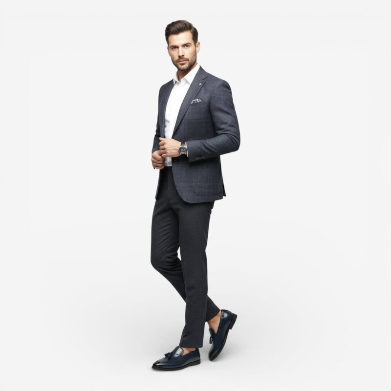 Mocassin homme à gland bleu marine – la paire complète
