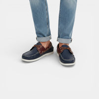 Mocassin homme bateau bleu marine – vue de dessus