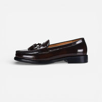 Mocassin homme à gland marron foncé – vue de profil