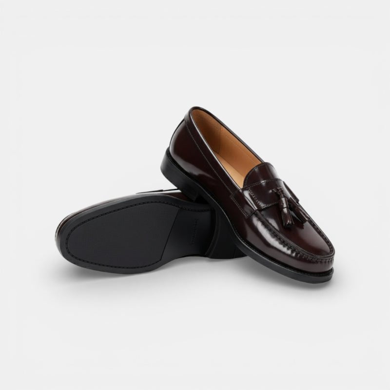 Mocassin homme à gland marron foncé – la paire complète