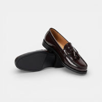 Mocassin homme à gland marron foncé – la paire complète