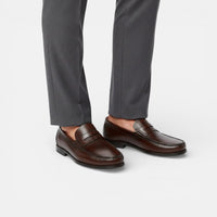 Mocassin homme à talon marron foncé – vue arrière