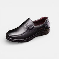 Mocassin homme en cuir noir