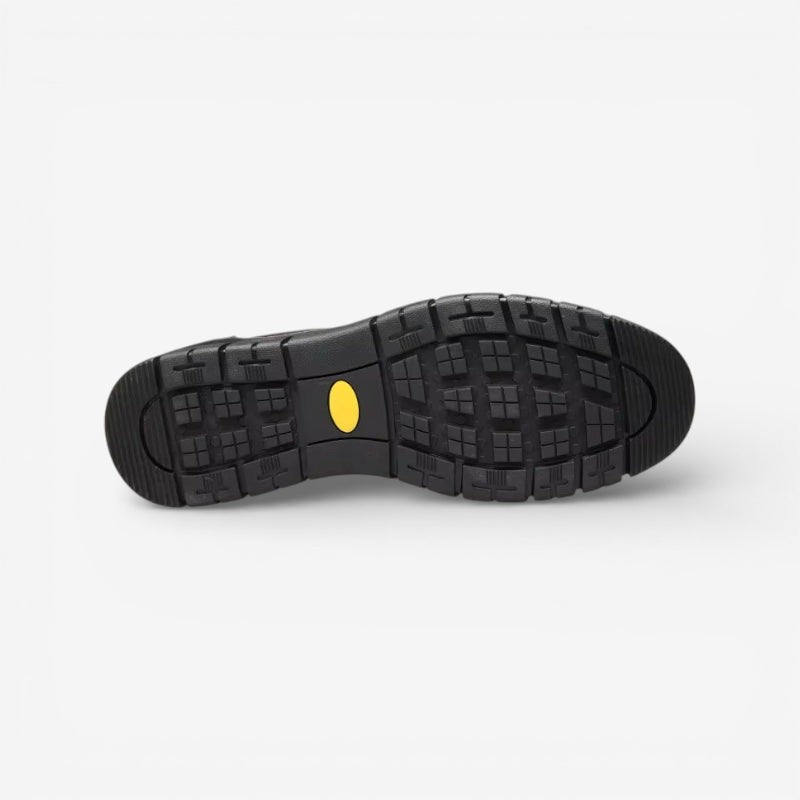 Mocassin homme cuir noir – vue de dessus