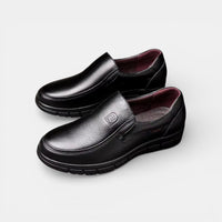 Mocassin homme cuir noir – vue arrière