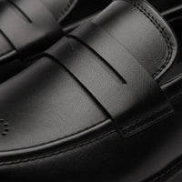 Mocassin homme cuir noir – vue arrière