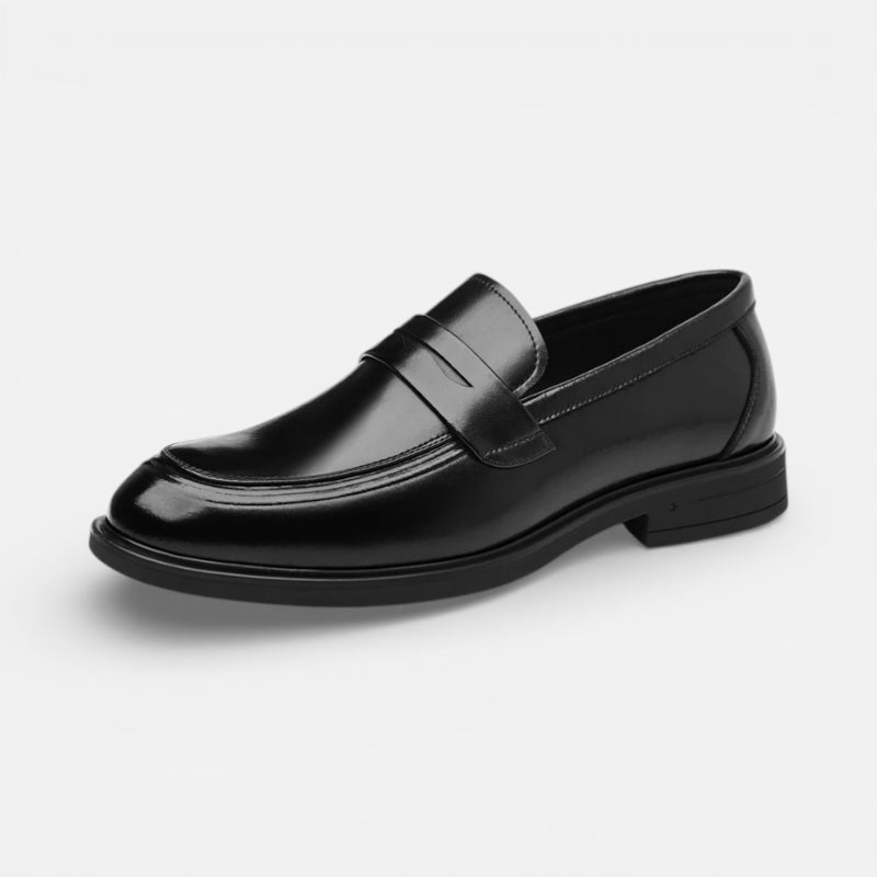 Mocassin Homme Cuir Véritable Verni