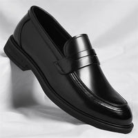 Mocassin homme cuir verni noir – vue de profil