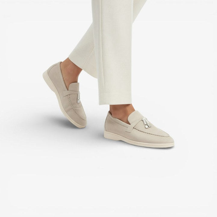 Mocassin homme à gland beige – la paire complète