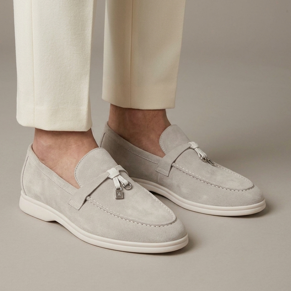 Mocassin Homme Daim à Gland Old Money - Beige