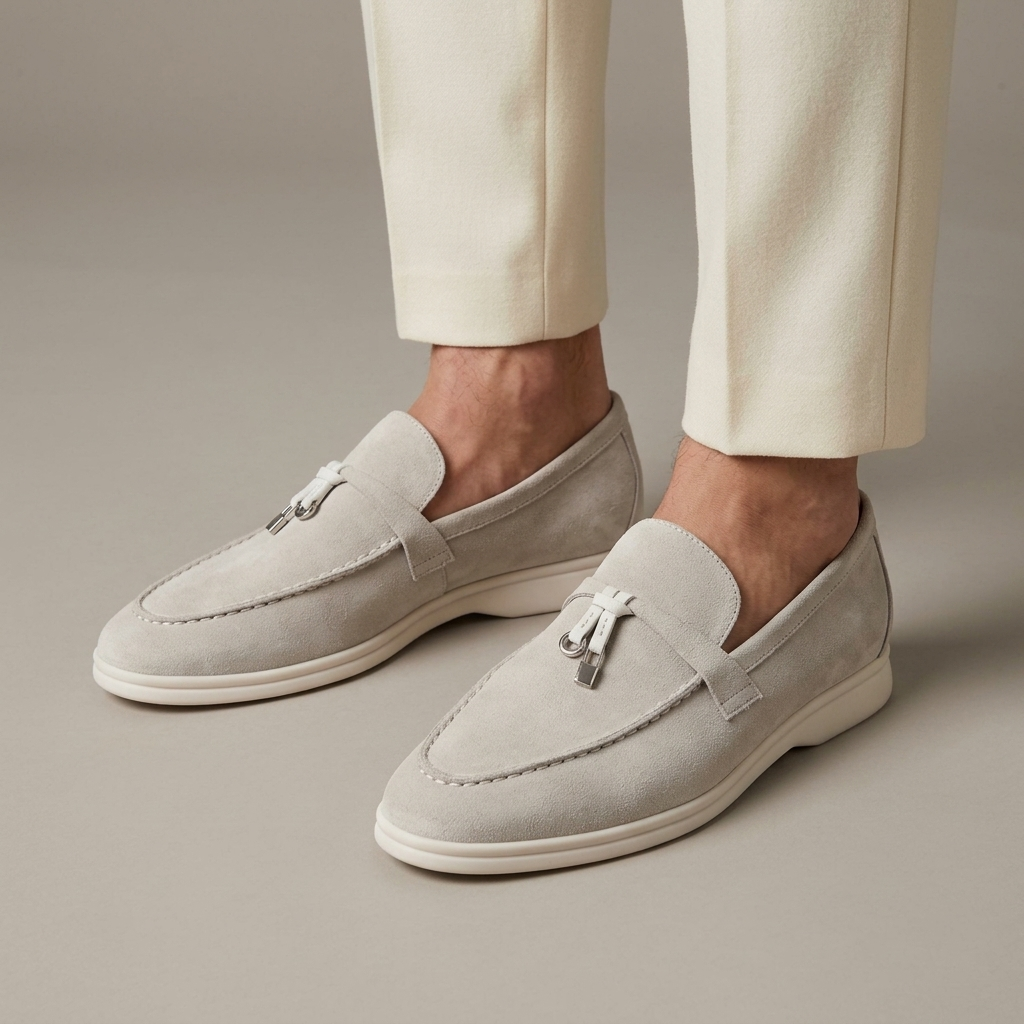 Mocassin Homme Daim à Gland