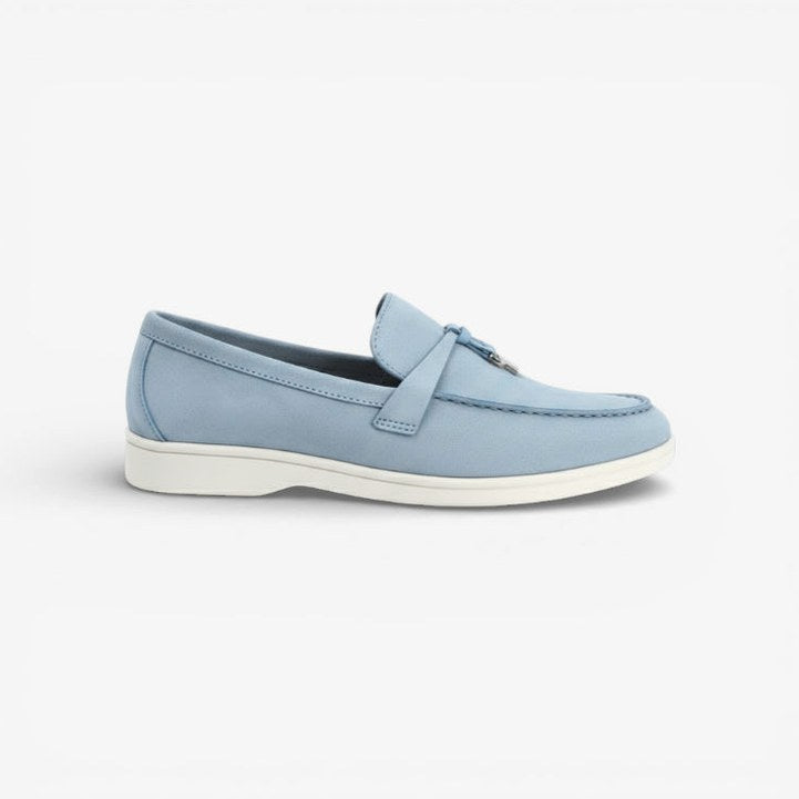Mocassin homme à gland bleu ciel – la paire complète