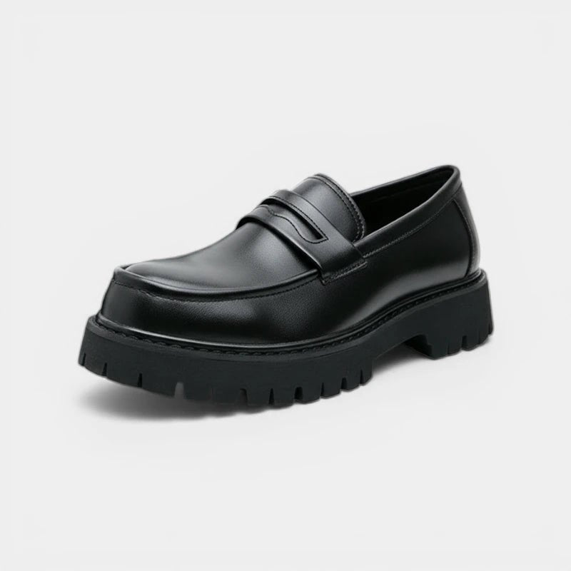 Mocassin Homme Plateforme Cuir