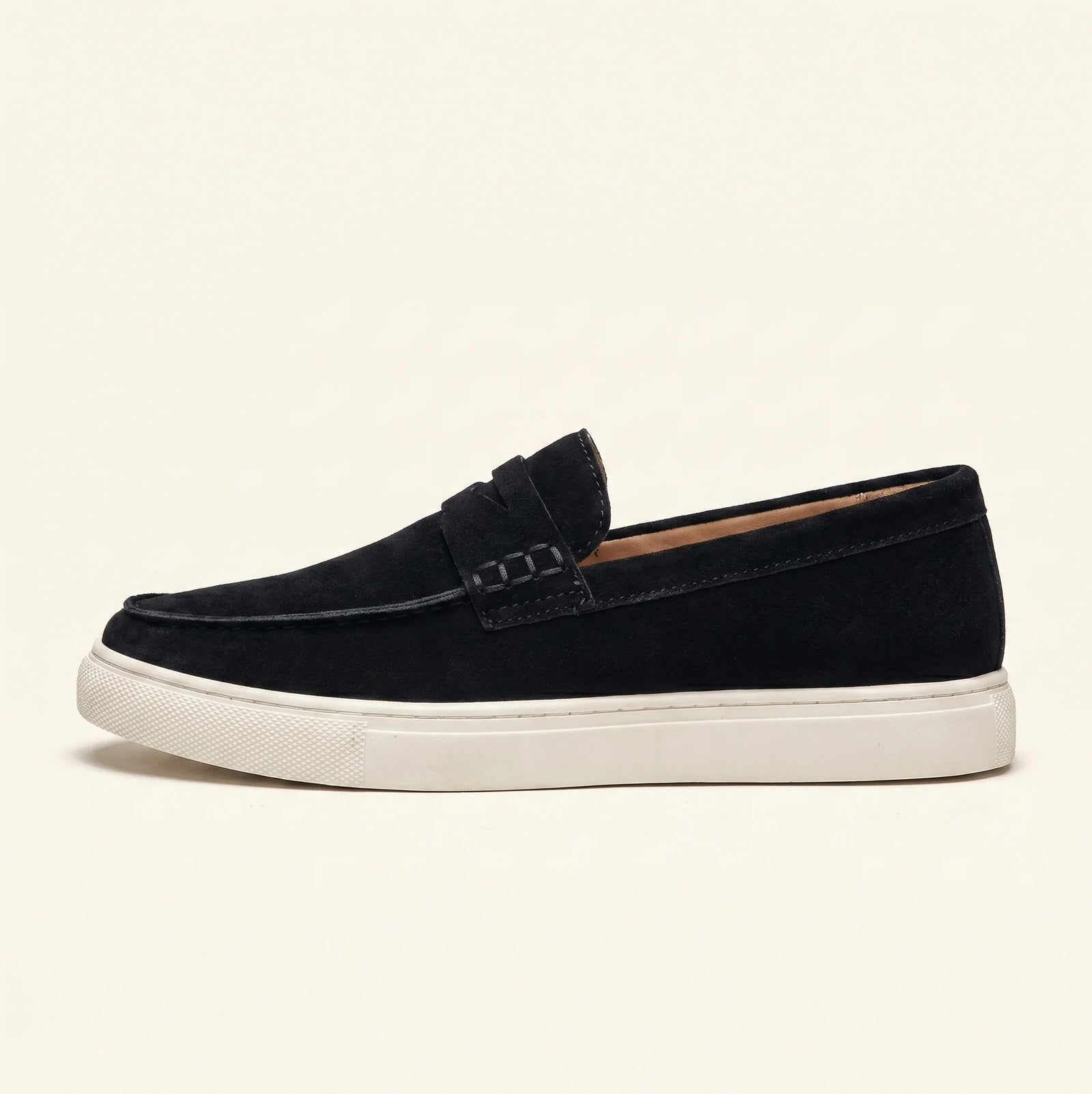 Mocassin Homme Penny Loafer Cuir Suédé