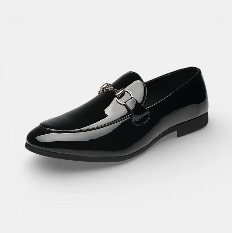 Mocassin Homme Verni à Boucle