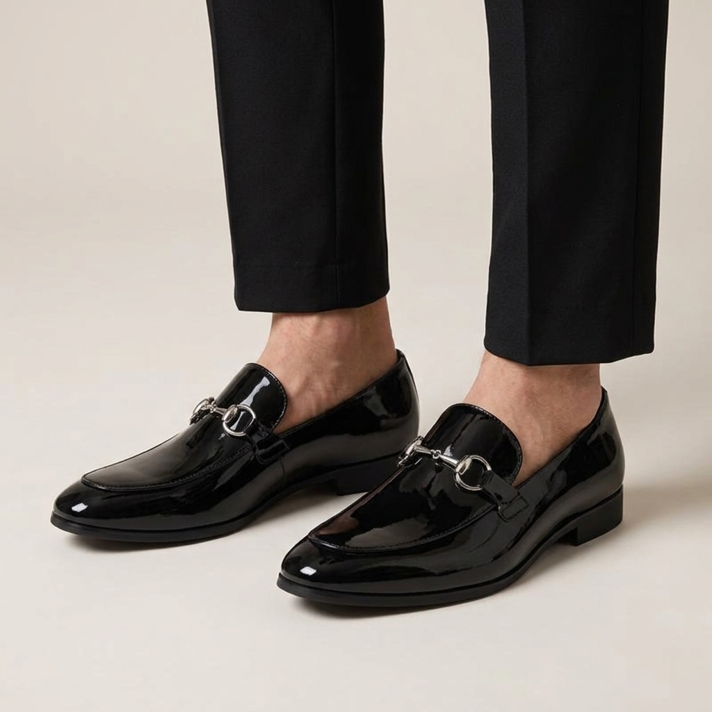 Mocassin Homme Verni à Boucle Image